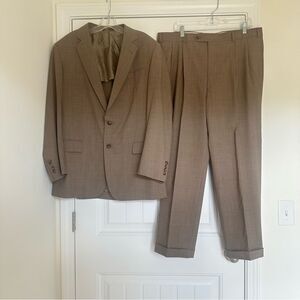 Brooks Brothers Madison Brooks Cool Suit Mens Suit 43R W38 Wool Blend Wedding